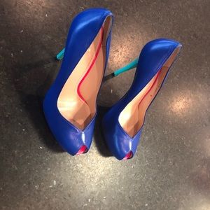 Stuart Weitzman colorblock heels